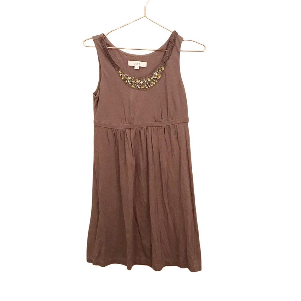 Ann Taylor Loft Sleeveless Sequined Dress - XS Petite